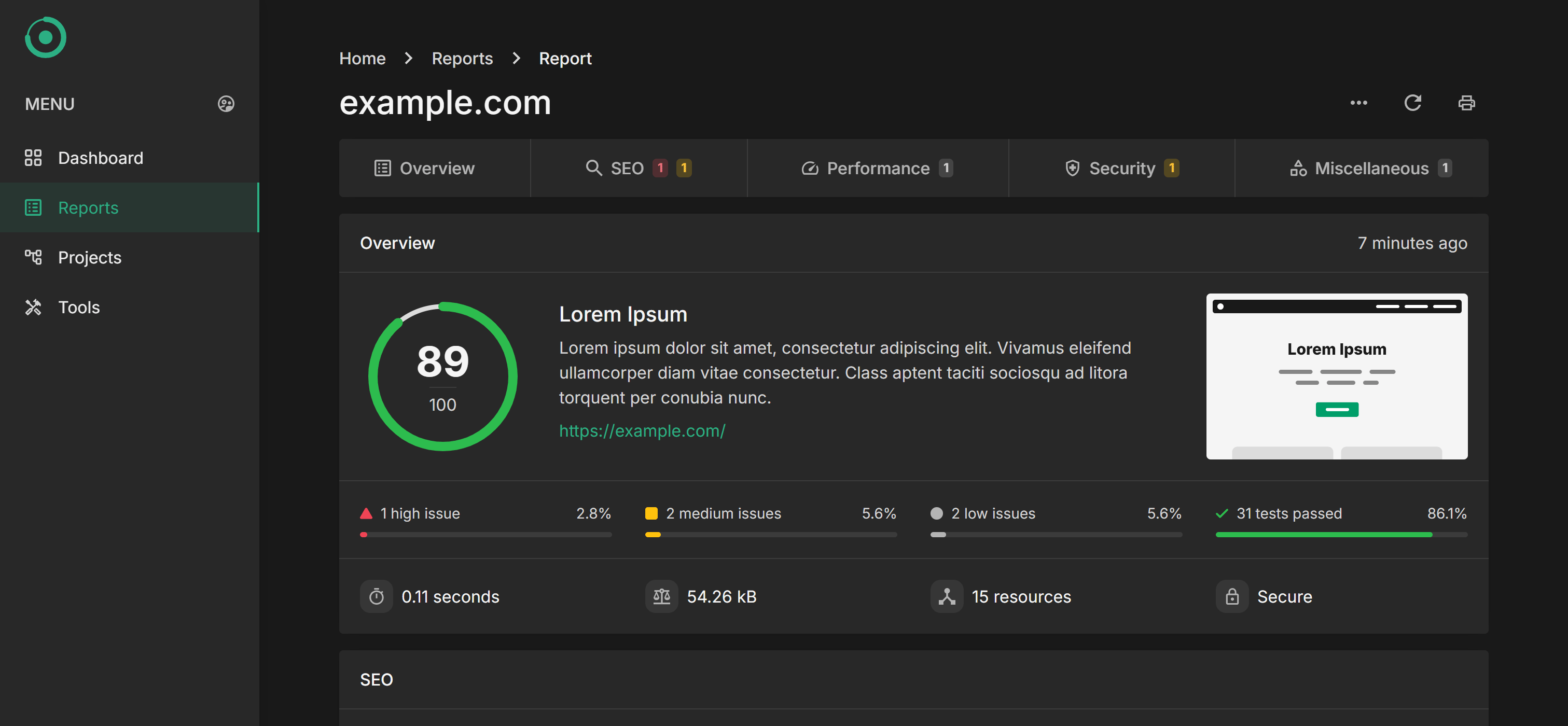 Website Audit Report | Metrotechs